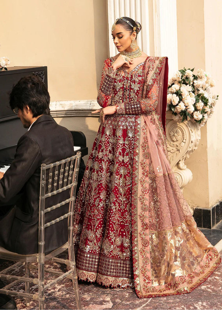 Gulaal Embroidered Net Suits Unstitched 4 Piece GL23WD GL-WU-23V1-02 ZIVA - Wedding Collection