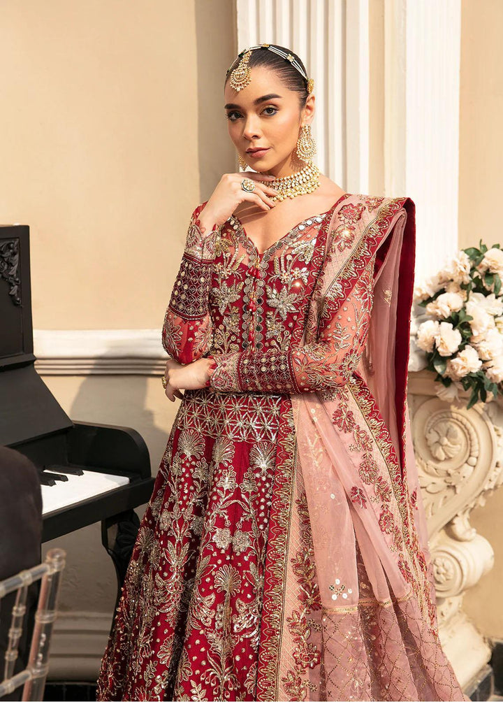 Gulaal Embroidered Net Suits Unstitched 4 Piece GL23WD GL-WU-23V1-02 ZIVA - Wedding Collection