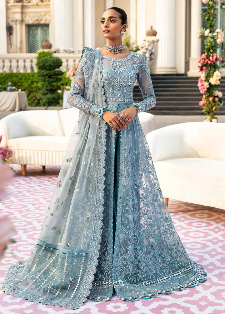 Gulaal Embroidered Organza Suits Unstitched 4 Piece GL23WD GL-WU-23V1-03 ALEEN - Wedding Collection