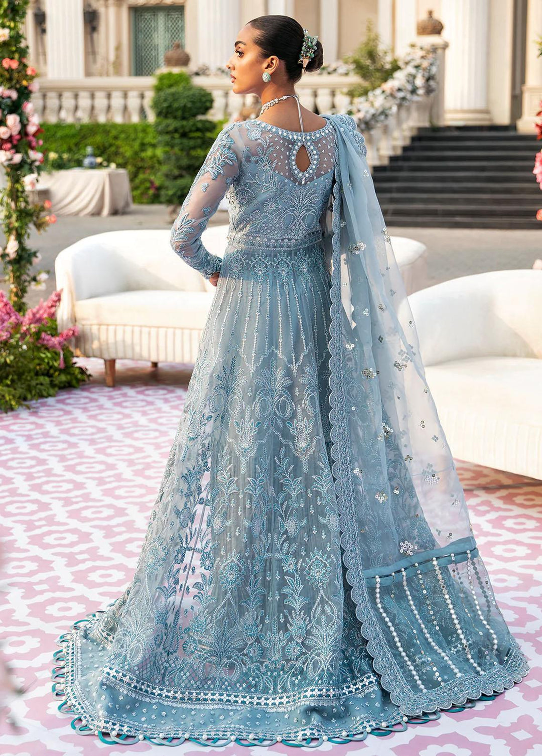 Gulaal Embroidered Organza Suits Unstitched 4 Piece GL23WD GL-WU-23V1-03 ALEEN - Wedding Collection