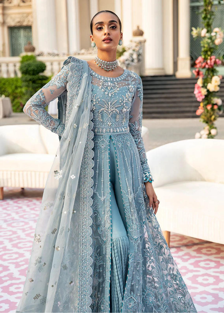 Gulaal Embroidered Organza Suits Unstitched 4 Piece GL23WD GL-WU-23V1-03 ALEEN - Wedding Collection