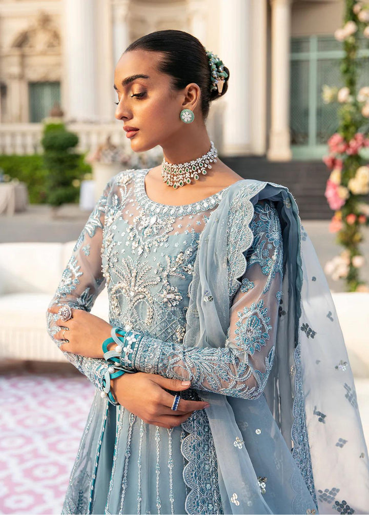 Gulaal Embroidered Organza Suits Unstitched 4 Piece GL23WD GL-WU-23V1-03 ALEEN - Wedding Collection
