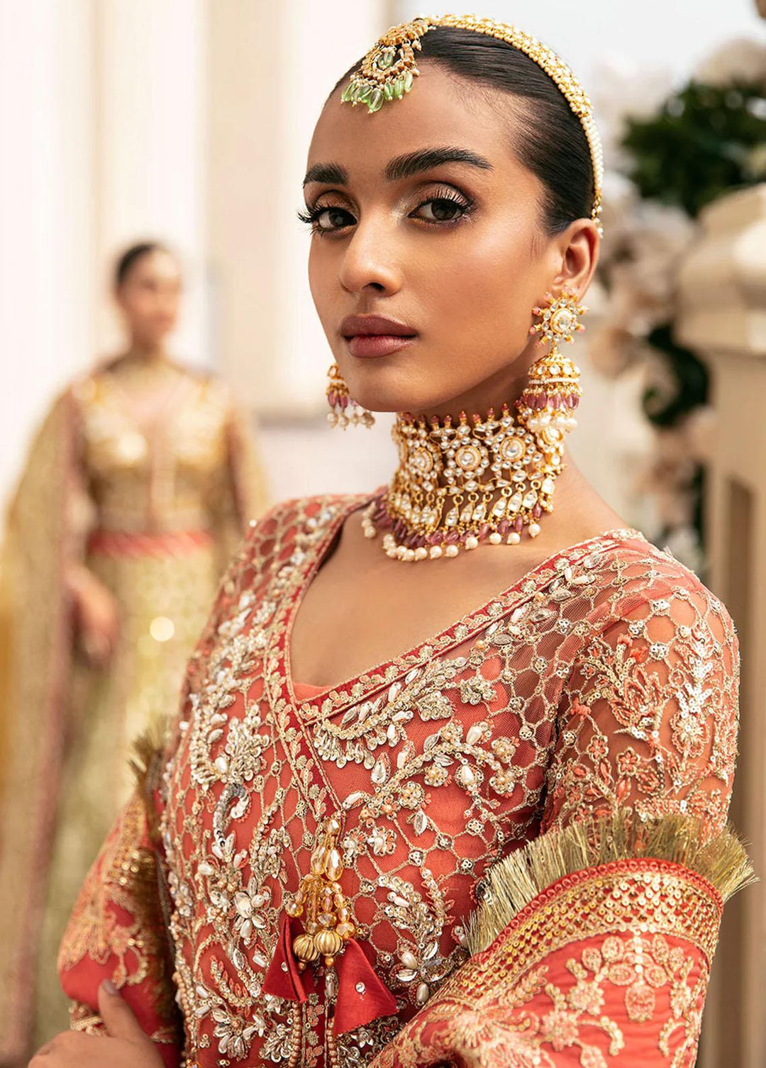 Gulaal Embroidered Net Suits Unstitched 4 Piece GL23WD GL-WU-23V1-04 NEHIR - Wedding Collection