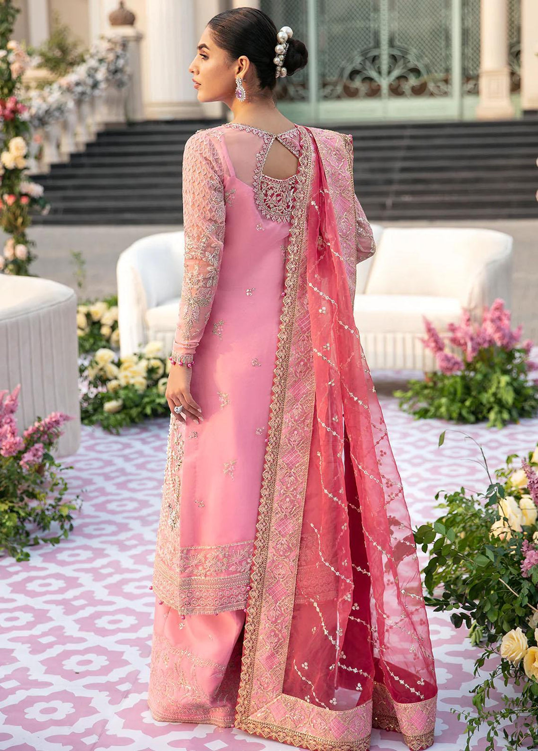 Gulaal Embroidered Organza Suits Unstitched 4 Piece GL23WD GL-WU-23V1-05 AAFIYA - Wedding Collection