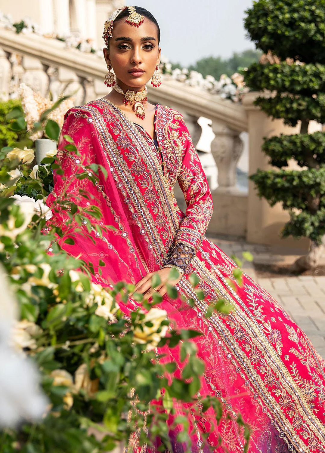 Gulaal Embroidered Katan Suits Unstitched 3 Piece GL23WD GL-WU-23V1-08 NUHA - Wedding Collection