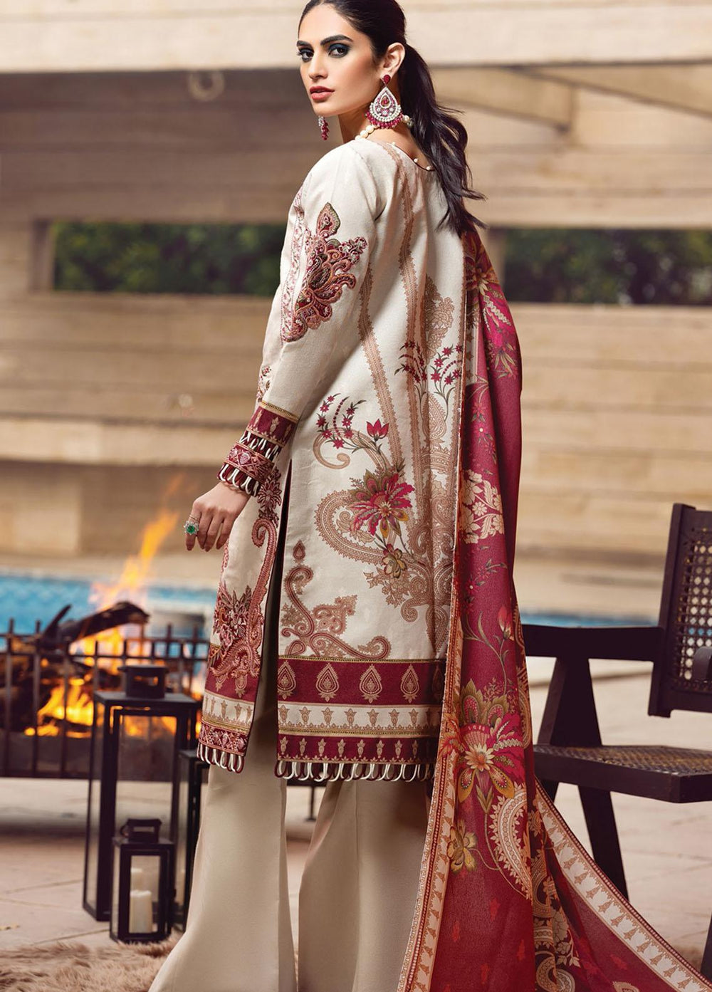 Gulaal Embroidered Karandi Suits Unstitched 3 Piece GL21W GW-03 - Winter Collection