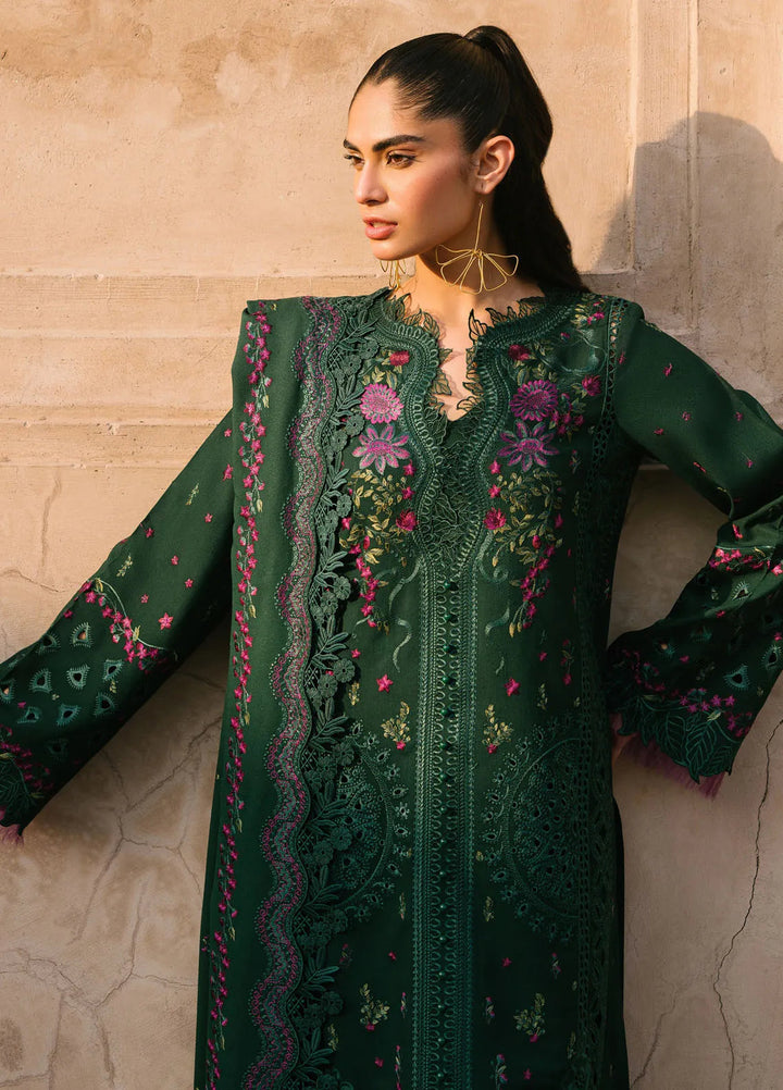 Gulabi Baagh by Bin Ilyas Embroidered Karandi Suit Unstitched 3 Piece BI24GB 152-B - Winter Collection