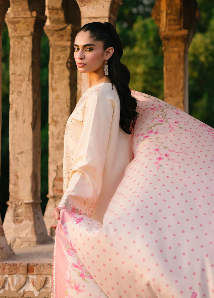 Gulabi Baagh by Bin Ilyas Embroidered Karandi Suit Unstitched 3 Piece BI24GB 155-B - Winter Collection