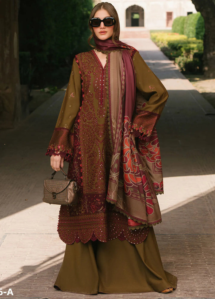 Gulabi Baagh by Bin Ilyas Embroidered Karandi Suit Unstitched 3 Piece BI24GB 156-A - Winter Collection