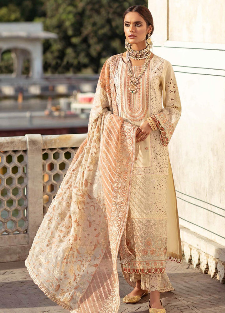 Gulabi Shaam By Nureh Embroidered Lawn Suits Unstitched 3 Piece NU21GS 10 - Eid Collection