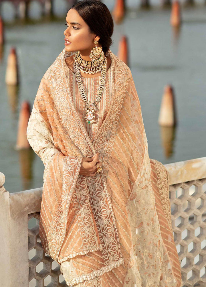 Gulabi Shaam By Nureh Embroidered Lawn Suits Unstitched 3 Piece NU21GS 10 - Eid Collection