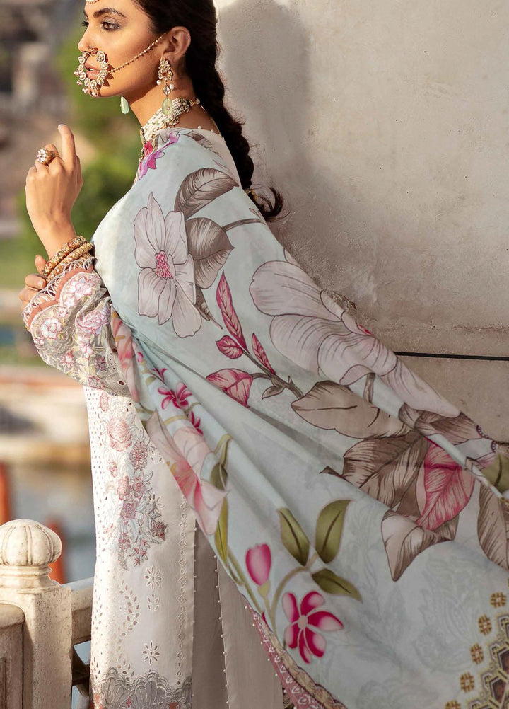 Gulabi Shaam By Nureh Embroidered Lawn Suits Unstitched 3 Piece NU21GS 12 - Eid Collection