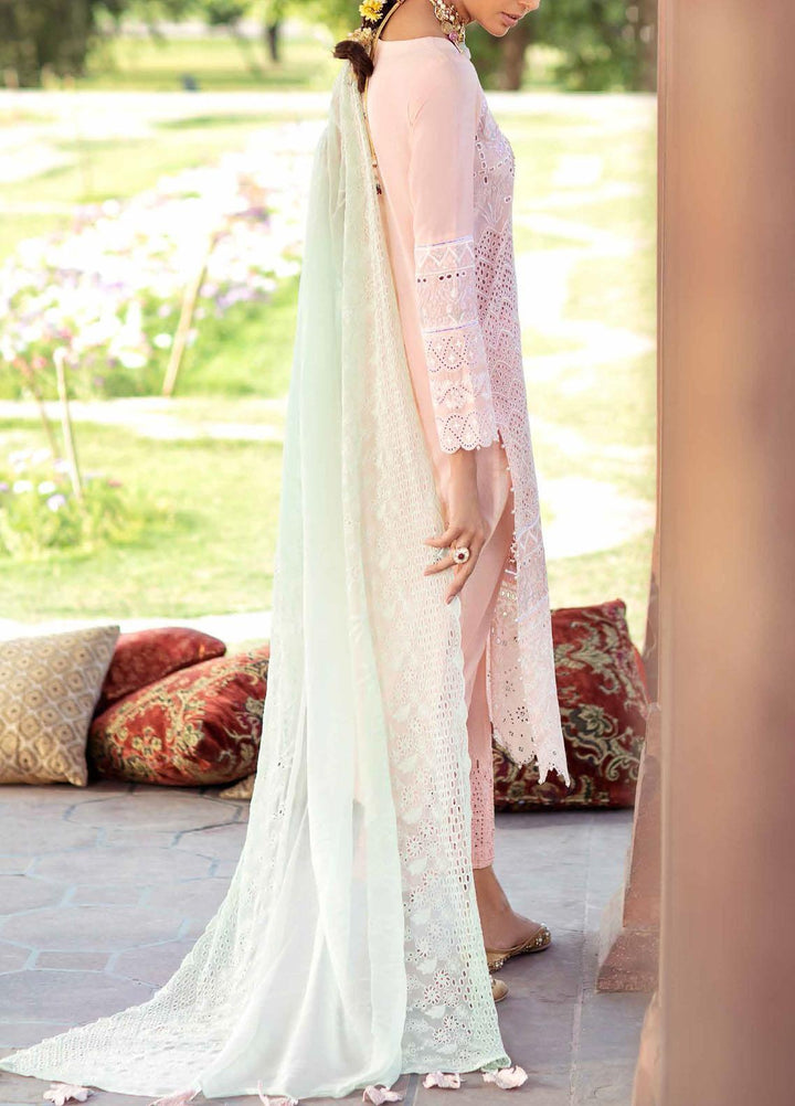 Gulabi Shaam By Nureh Embroidered Lawn Suits Unstitched 3 Piece NU21GS 14 - Eid Collection