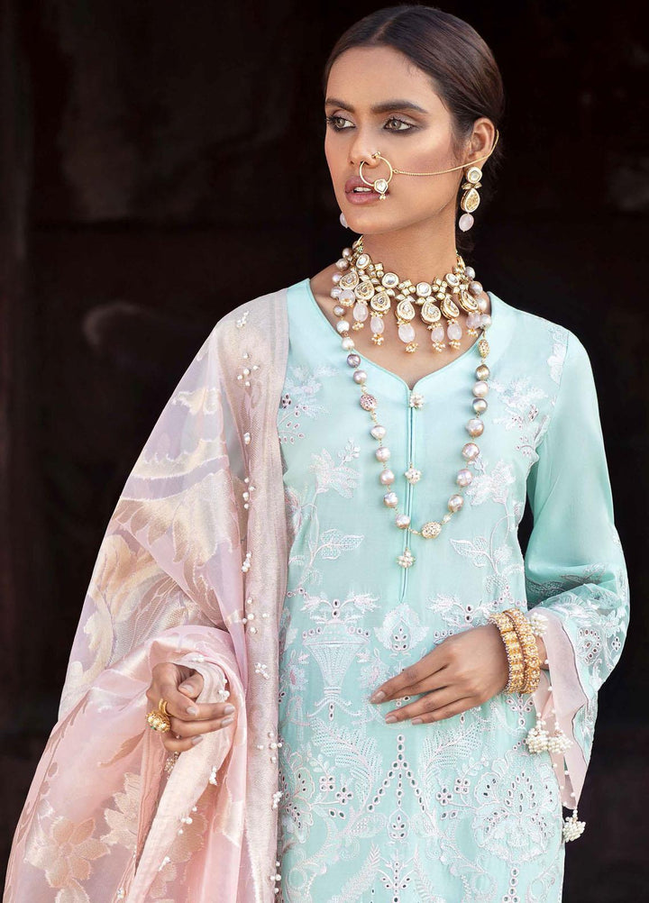 Gulabi Shaam By Nureh Embroidered Lawn Suits Unstitched 3 Piece NU21GS 15 - Eid Collection