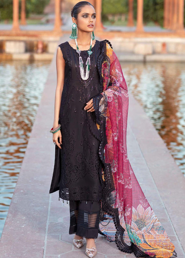 Gulabi Shaam By Nureh Embroidered Lawn Suits Unstitched 3 Piece NU21GS 16 - Eid Collection