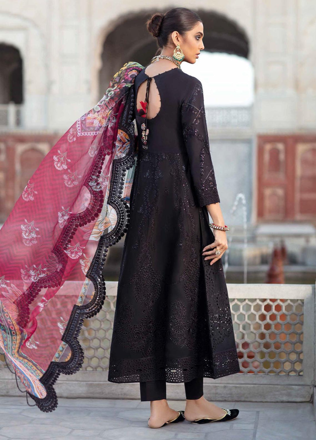 Gulabi Shaam By Nureh Embroidered Lawn Suits Unstitched 3 Piece NU21GS 16 - Eid Collection