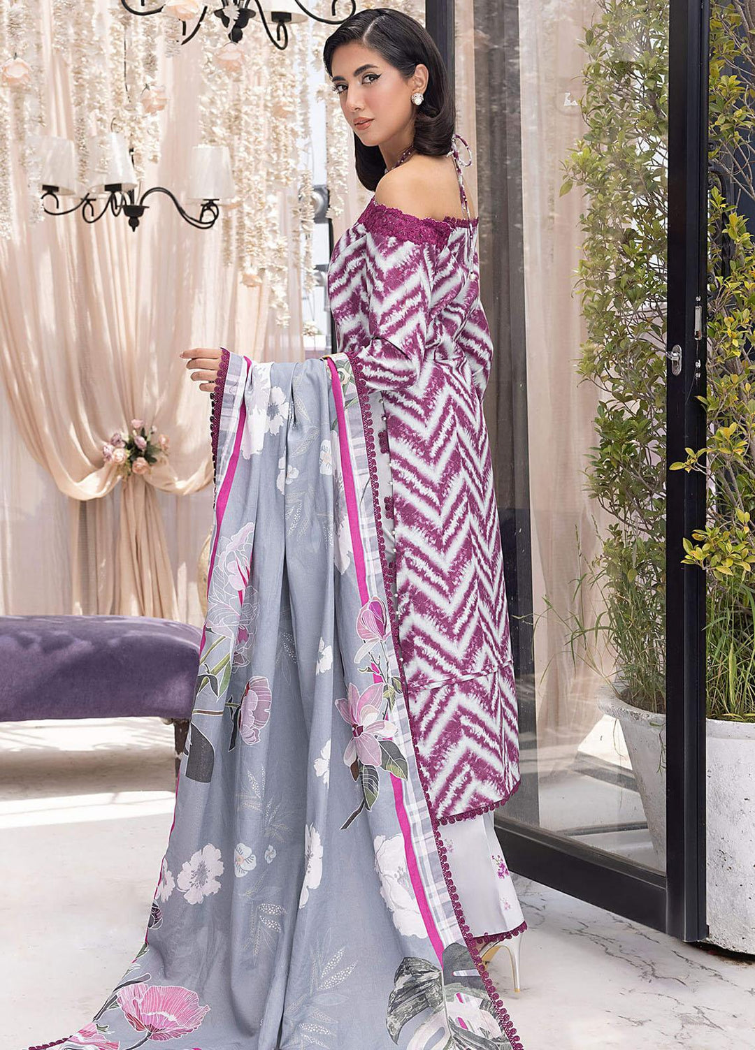 Gulbagh By Asifa & Nabeel Embroidered Khaddar Suits Unstitched 3 Piece AN23GB GBW-02 Zeba - Winter Collection