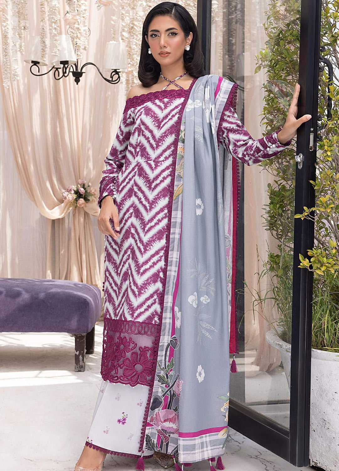 Gulbagh By Asifa & Nabeel Embroidered Khaddar Suits Unstitched 3 Piece AN23GB GBW-02 Zeba - Winter Collection