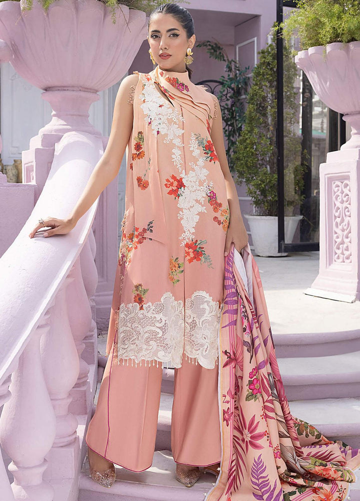 Gulbagh By Asifa & Nabeel Embroidered Linen Suits Unstitched 3 Piece AN23GB GBW-05 Zimal - Winter Collection