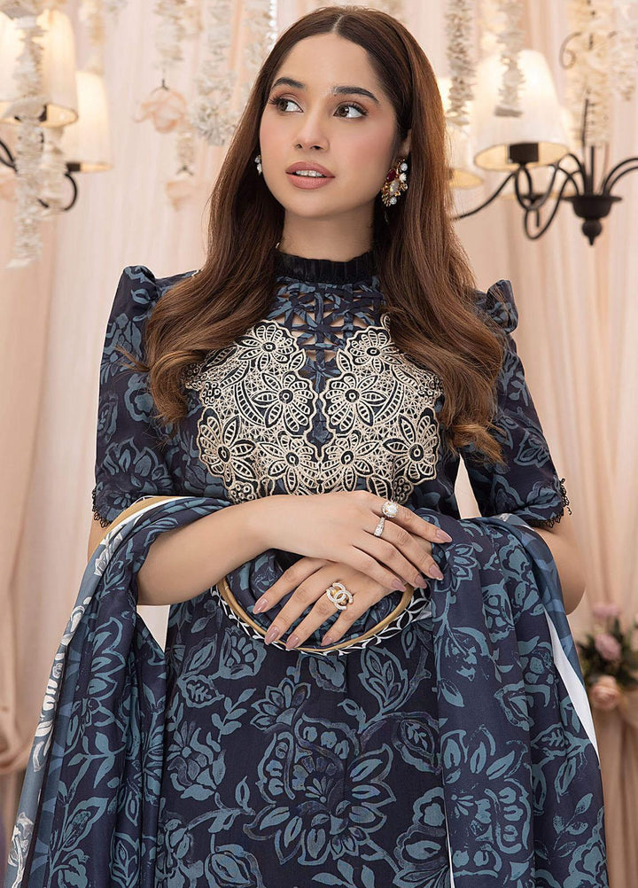 Gulbagh By Asifa & Nabeel Embroidered Linen Suits Unstitched 3 Piece AN23GB GBW-11 Raeesa - Winter Collection