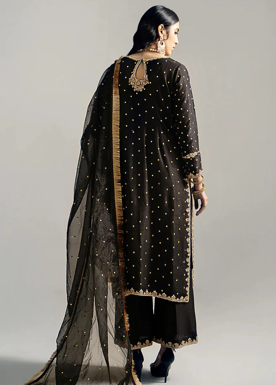 Gulbano By Grandeur Luxury Pret Embroidered Raw silk 3 Piece Suit Roheena