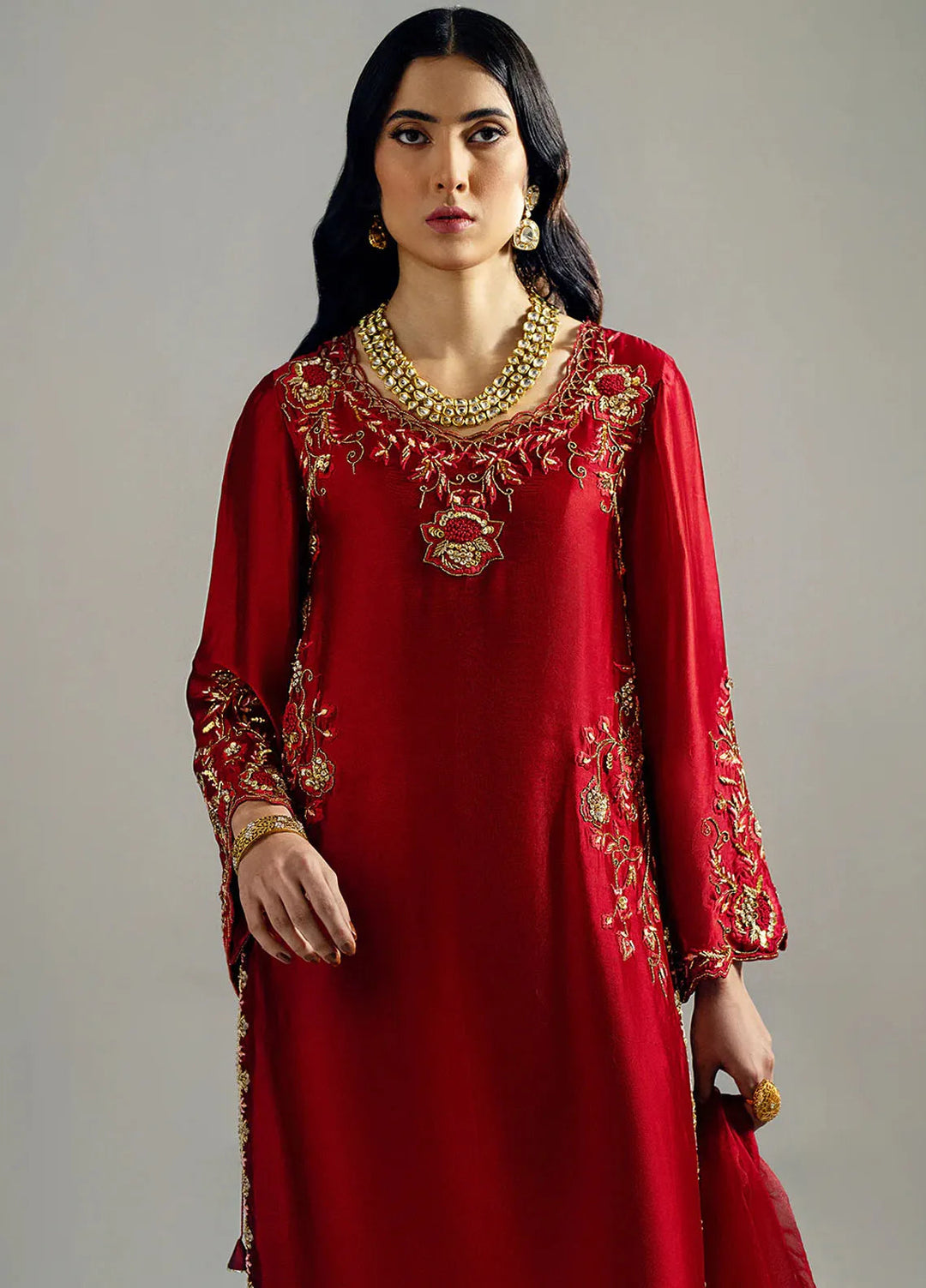 Gulbano By Grandeur Luxury Pret Embroidered Silk 3 Piece Suit Khansa