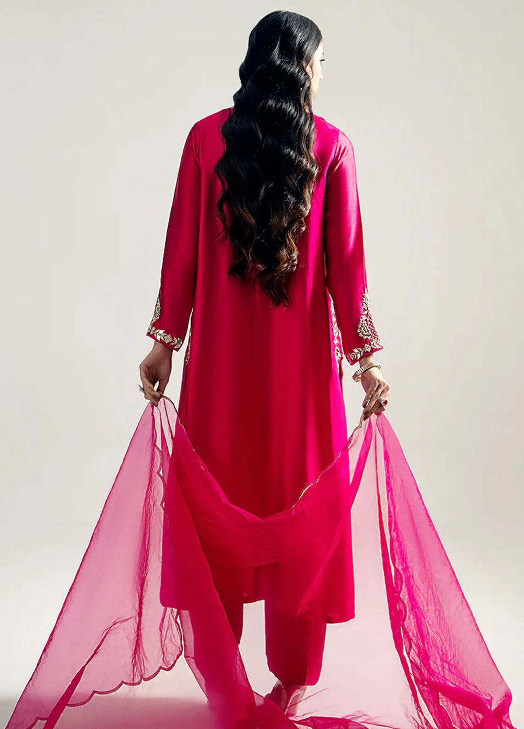 Gulbano By Grandeur Luxury Pret Embroidered Silk 3 Piece Suit Laila