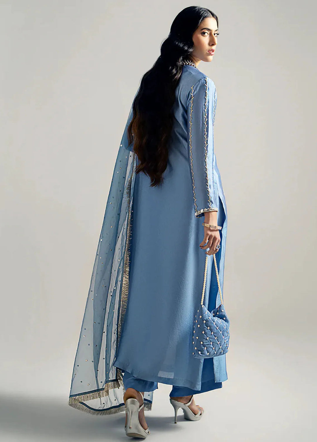 Gulbano By Grandeur Luxury Pret Embroidered Silk 3 Piece Suit Nayla