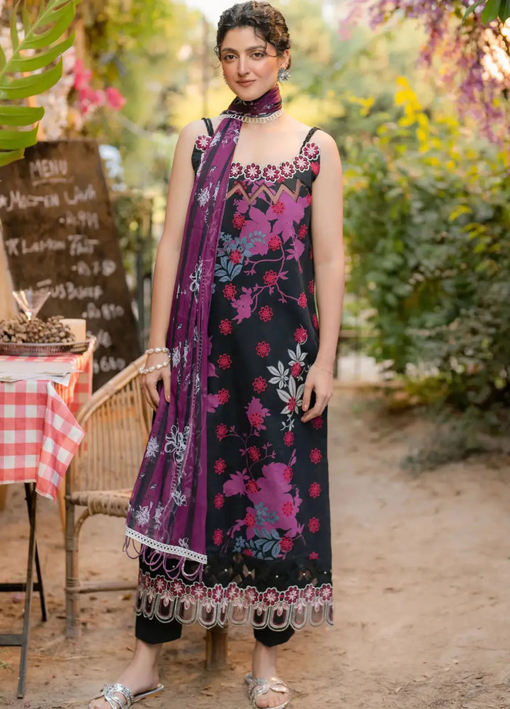 Gulkari by Asifa and Nabeel Chikankari Lawn Suit Unstitched 3 Piece AN25G GKL-01 Pale Rose - Summer Collection