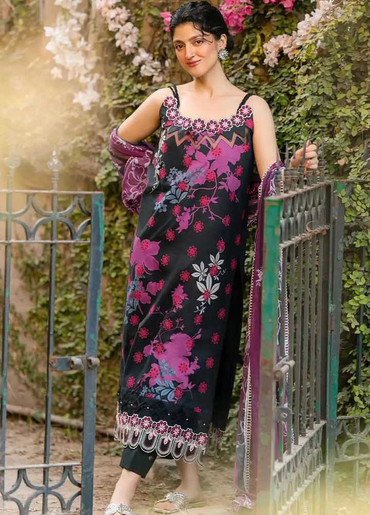 Gulkari by Asifa and Nabeel Chikankari Lawn Suit Unstitched 3 Piece AN25G GKL-01 Pale Rose - Summer Collection