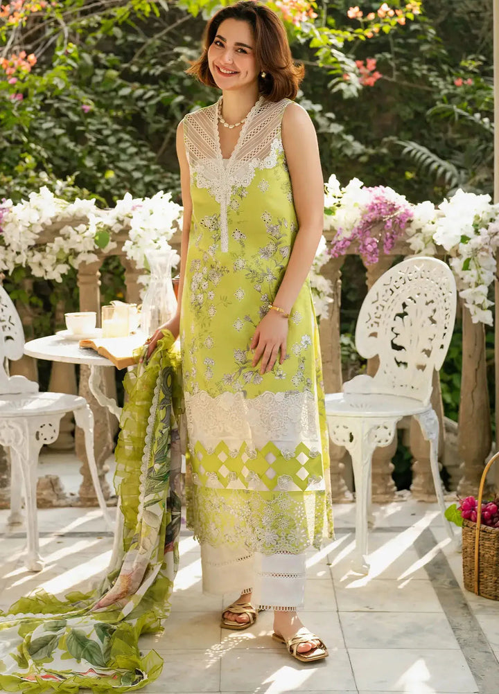 Gulkari by Asifa and Nabeel Chikankari Lawn Suit Unstitched 3 Piece AN25G GKL-03 Lemonade Dream - Summer Collection