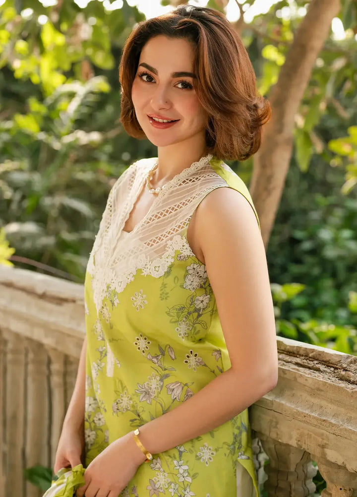 Gulkari by Asifa and Nabeel Chikankari Lawn Suit Unstitched 3 Piece AN25G GKL-03 Lemonade Dream - Summer Collection