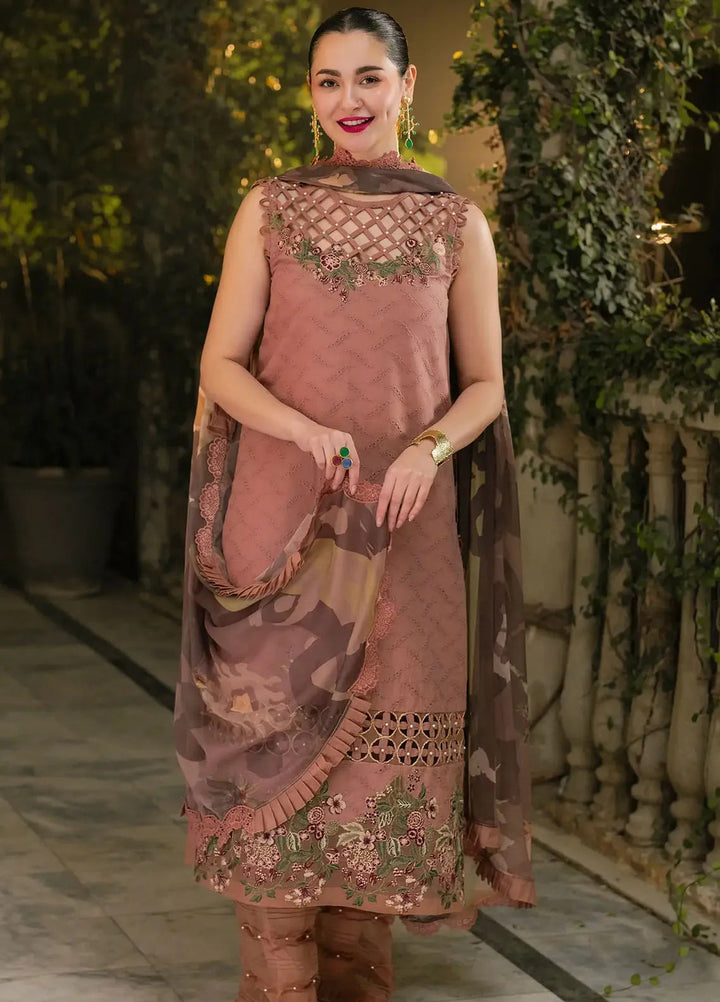 Gulkari by Asifa and Nabeel Chikankari Lawn Suit Unstitched 3 Piece AN25G GKL-04 Saffron Day - Summer Collection