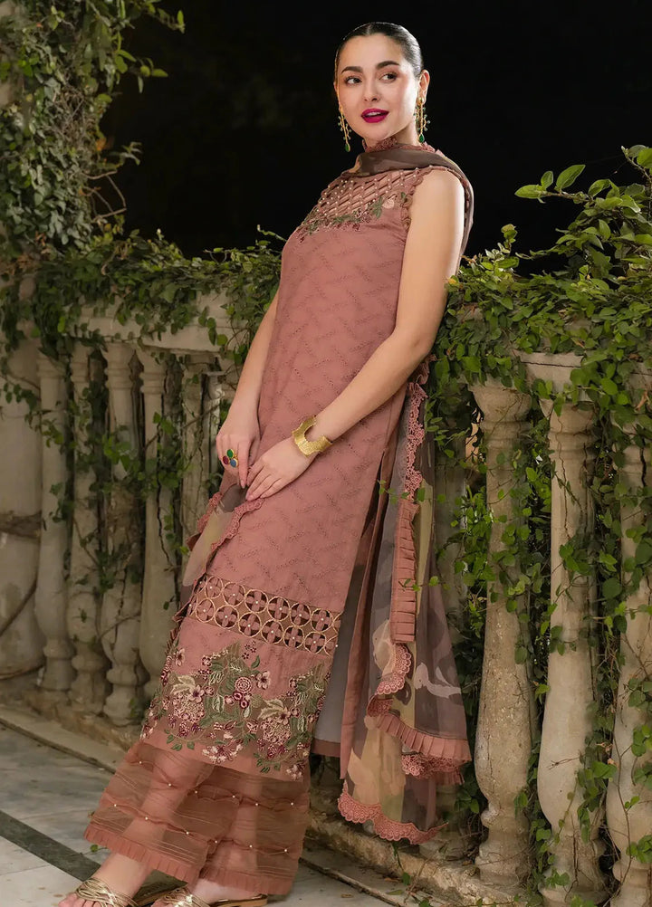 Gulkari by Asifa and Nabeel Chikankari Lawn Suit Unstitched 3 Piece AN25G GKL-04 Saffron Day - Summer Collection