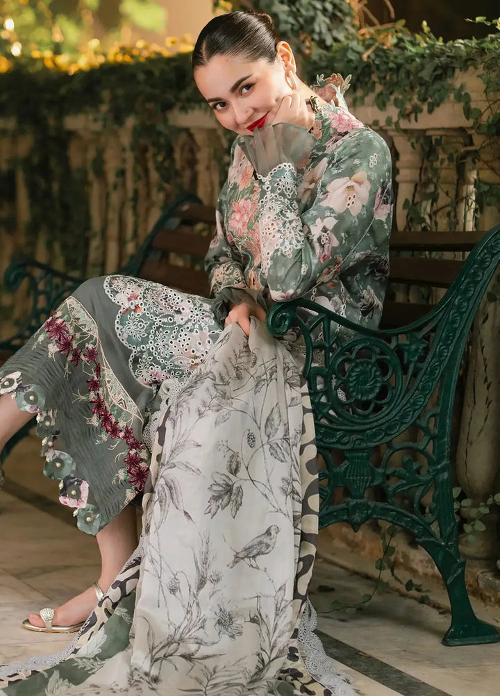 Gulkari by Asifa and Nabeel Chikankari Lawn Suit Unstitched 3 Piece AN25G GKL-06 Arabella - Summer Collection