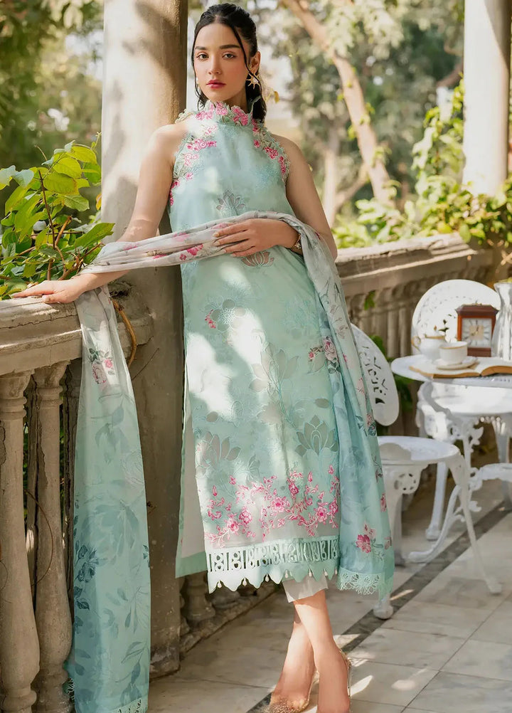 Gulkari by Asifa and Nabeel Chikankari Lawn Suit Unstitched 3 Piece AN25G GKL-07 Pastel Grove - Summer Collection