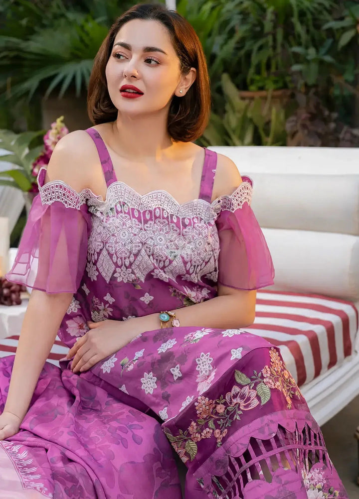 Gulkari by Asifa and Nabeel Chikankari Lawn Suit Unstitched 3 Piece AN25G GKL-12 Aura - Summer Collection