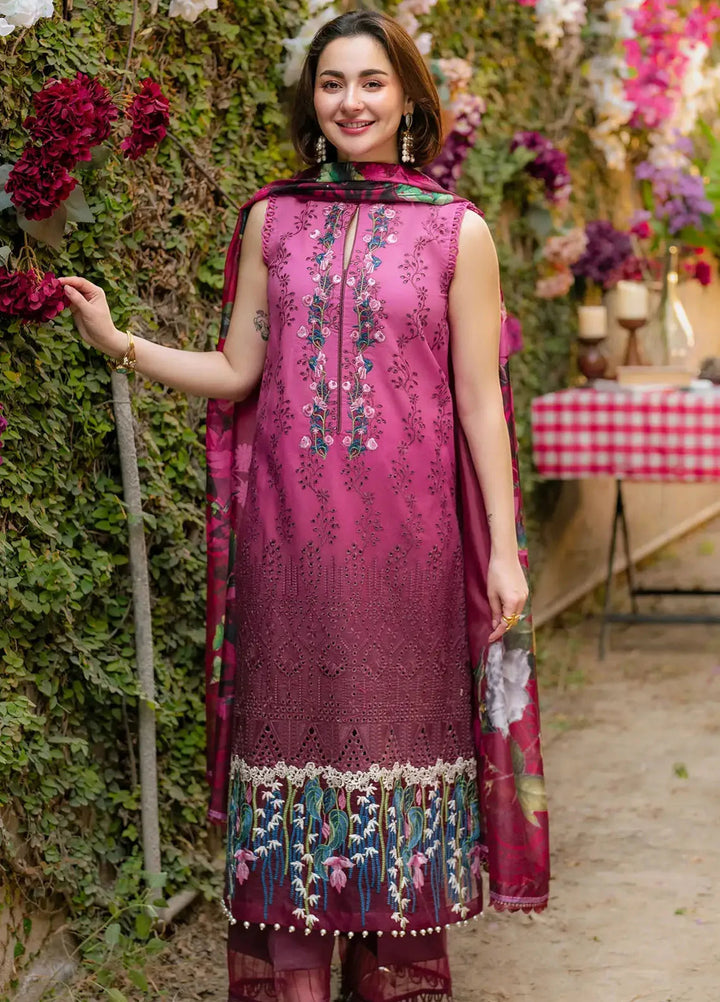 Gulkari by Asifa and Nabeel Chikankari Lawn Suit Unstitched 3 Piece AN25G GKL-13 Sunkissed Garden - Summer Collection