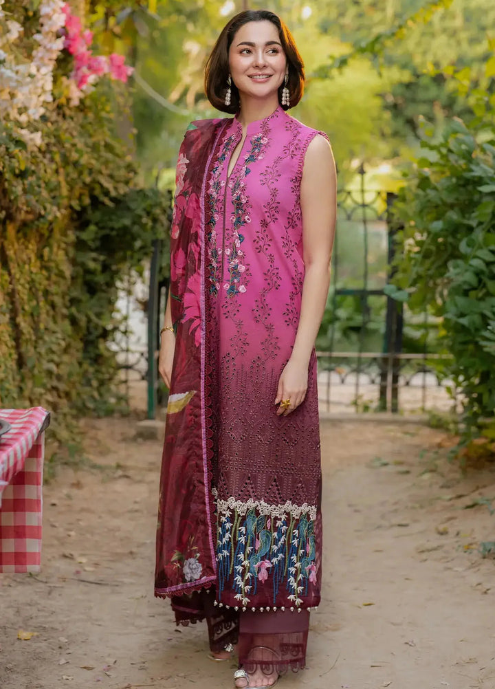 Gulkari by Asifa and Nabeel Chikankari Lawn Suit Unstitched 3 Piece AN25G GKL-13 Sunkissed Garden - Summer Collection