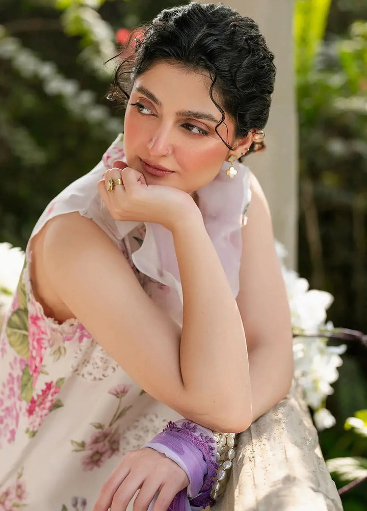 Gulkari by Asifa and Nabeel Embroidered Lawn Suit Unstitched 3 Piece AN25G GKL-14 Morning Dew - Summer Collection