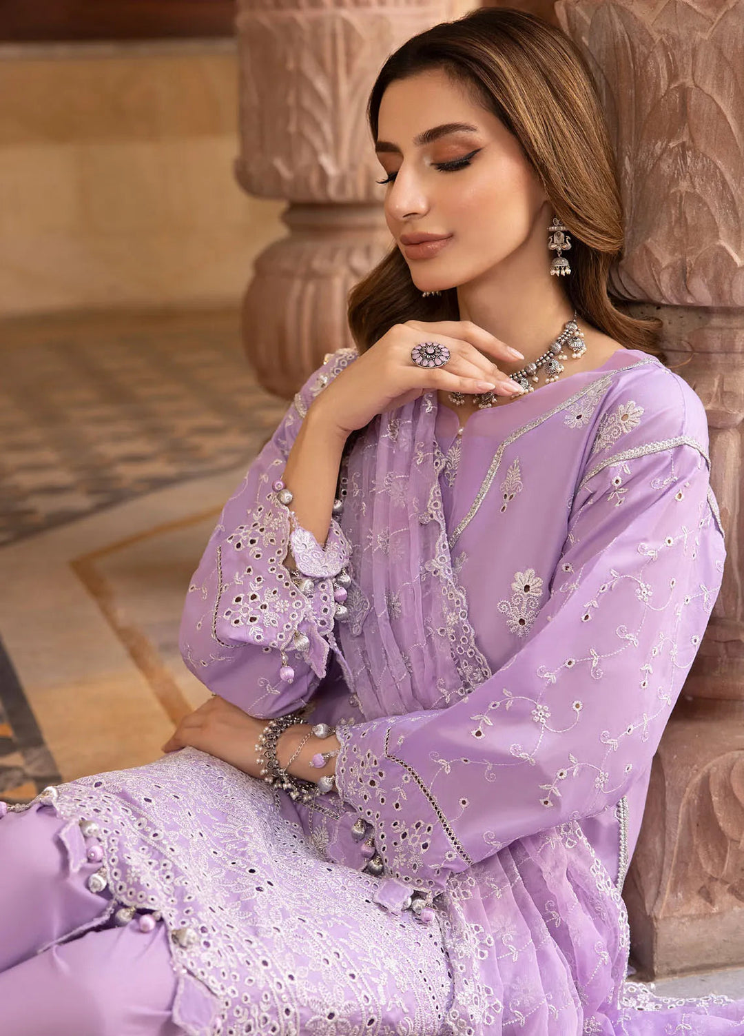 Gulkari By Regalia Textiles Chikankari Lawn Suit Unstitched 3 Piece RGT24G D-01 Kiara - Festive Collection