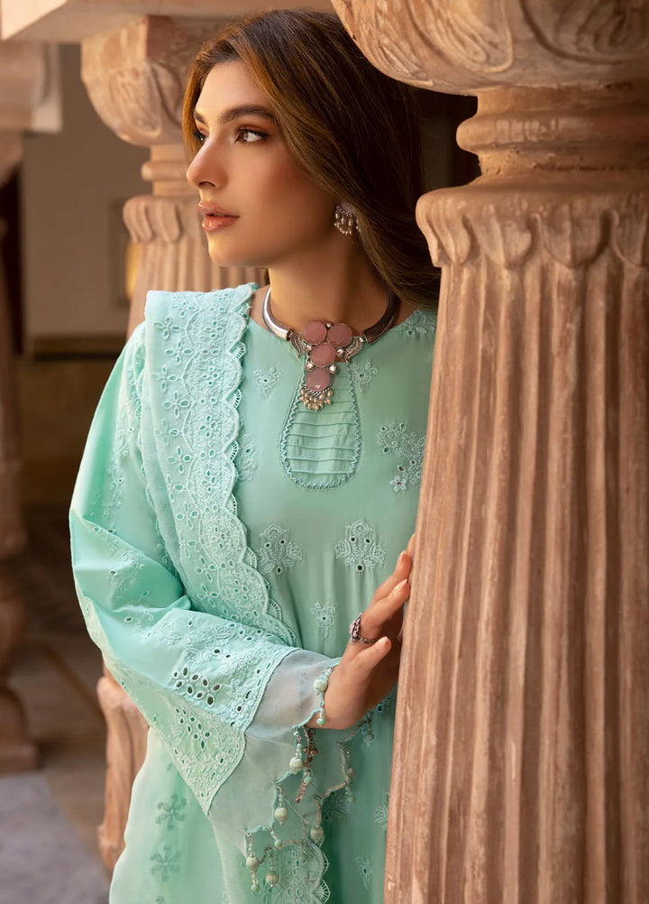 Gulkari By Regalia Textiles Chikankari Lawn Suit Unstitched 3 Piece RGT24G D-02 Noor - Festive Collection
