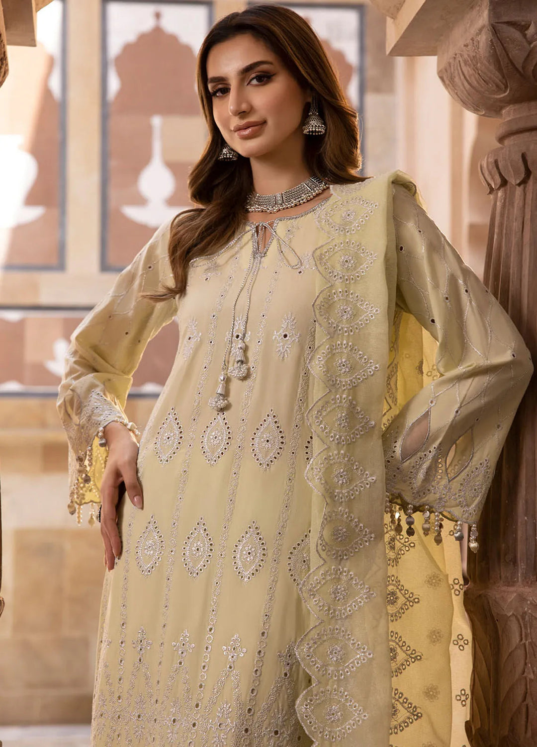 Gulkari By Regalia Textiles Chikankari Lawn Suit Unstitched 3 Piece RGT24G D-03 Lamiya - Festive Collection