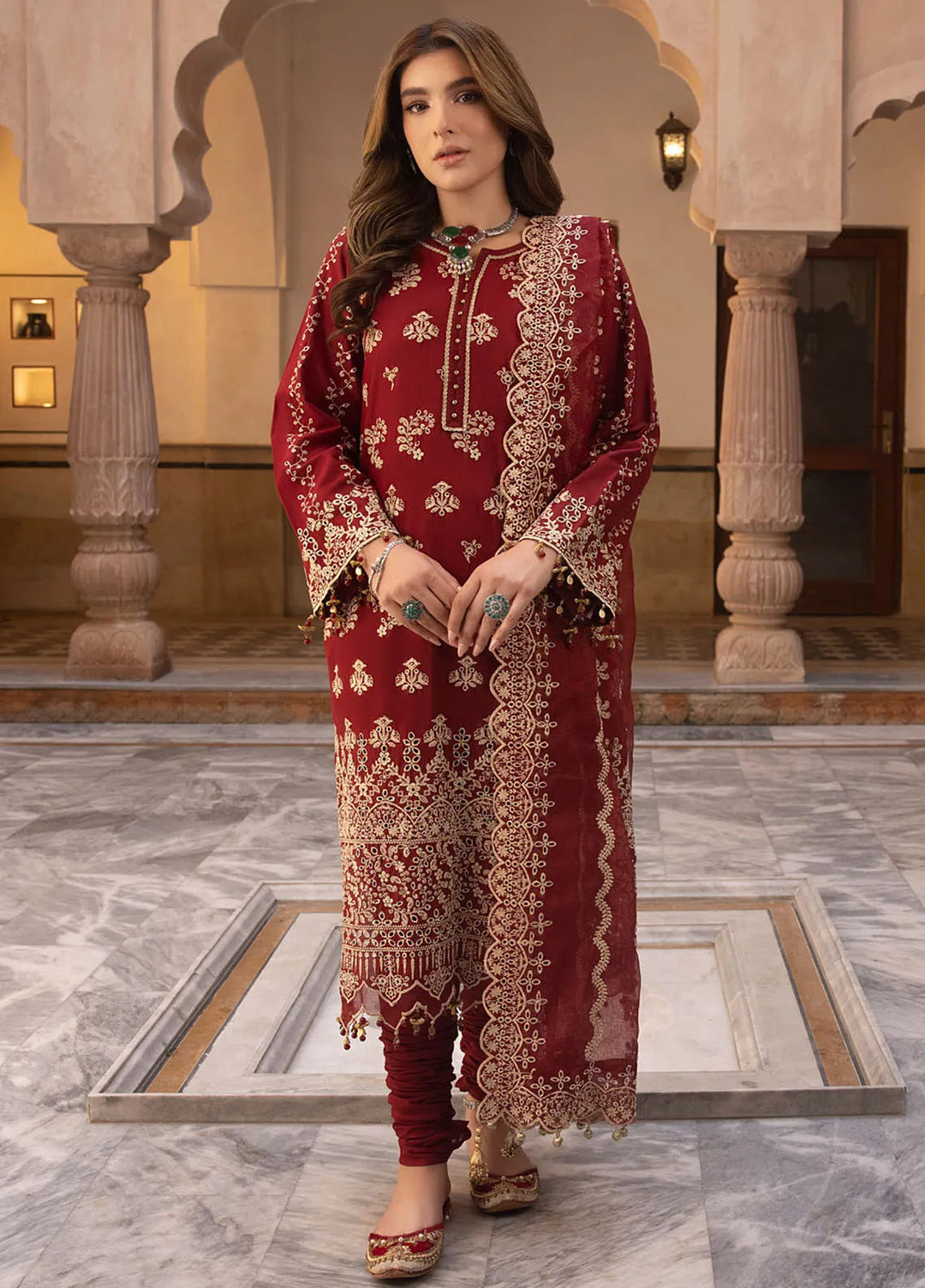 Gulkari By Regalia Textiles Chikankari Lawn Suit Unstitched 3 Piece RGT24G D-04 Afsana - Festive Collection