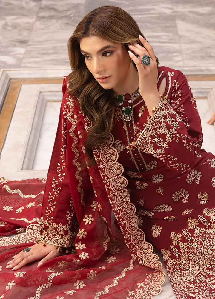 Gulkari By Regalia Textiles Chikankari Lawn Suit Unstitched 3 Piece RGT24G D-04 Afsana - Festive Collection