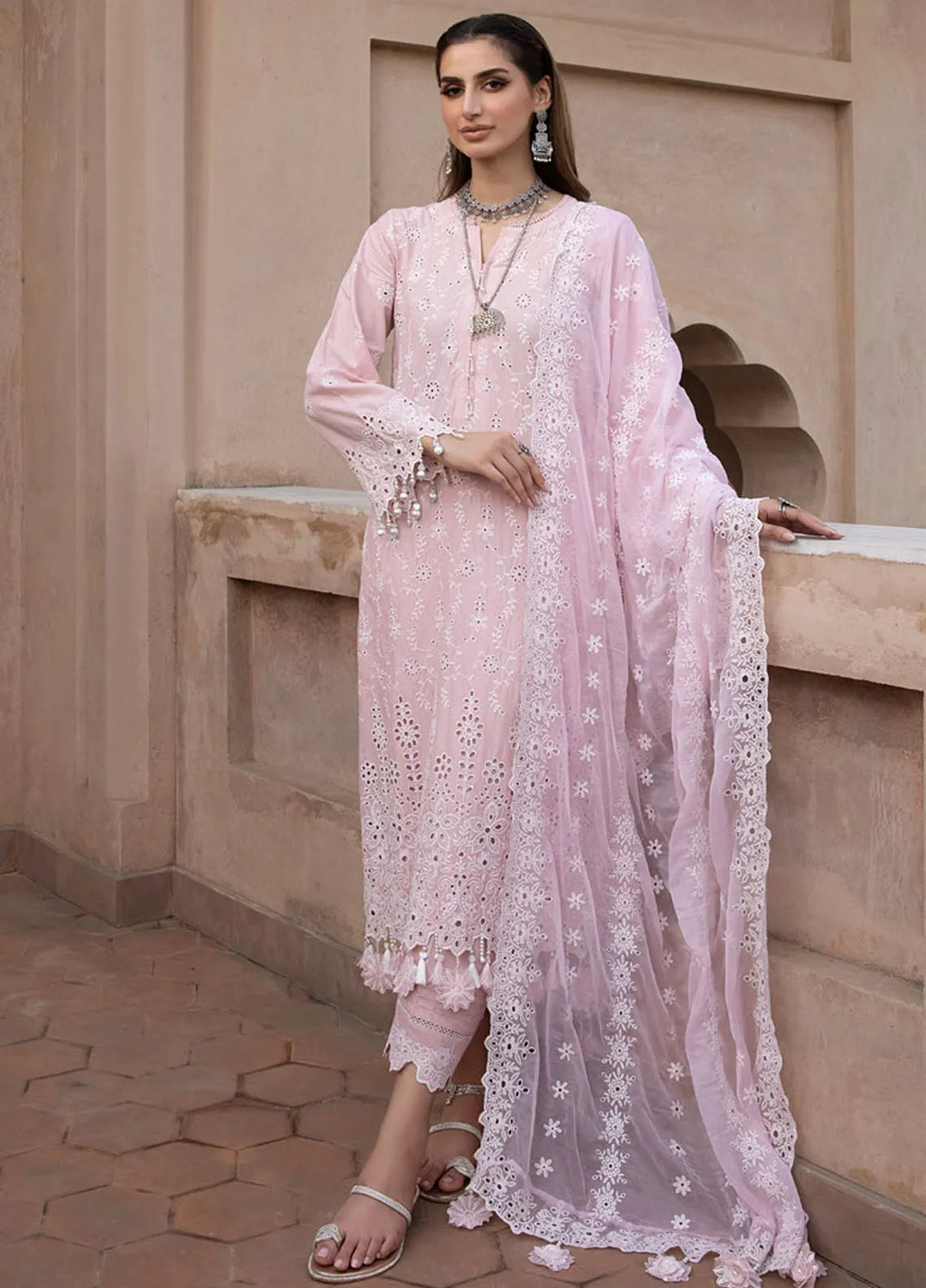 Gulkari By Regalia Textiles Chikankari Lawn Suit Unstitched 3 Piece RGT24G D-08 Heer - Festive Collection