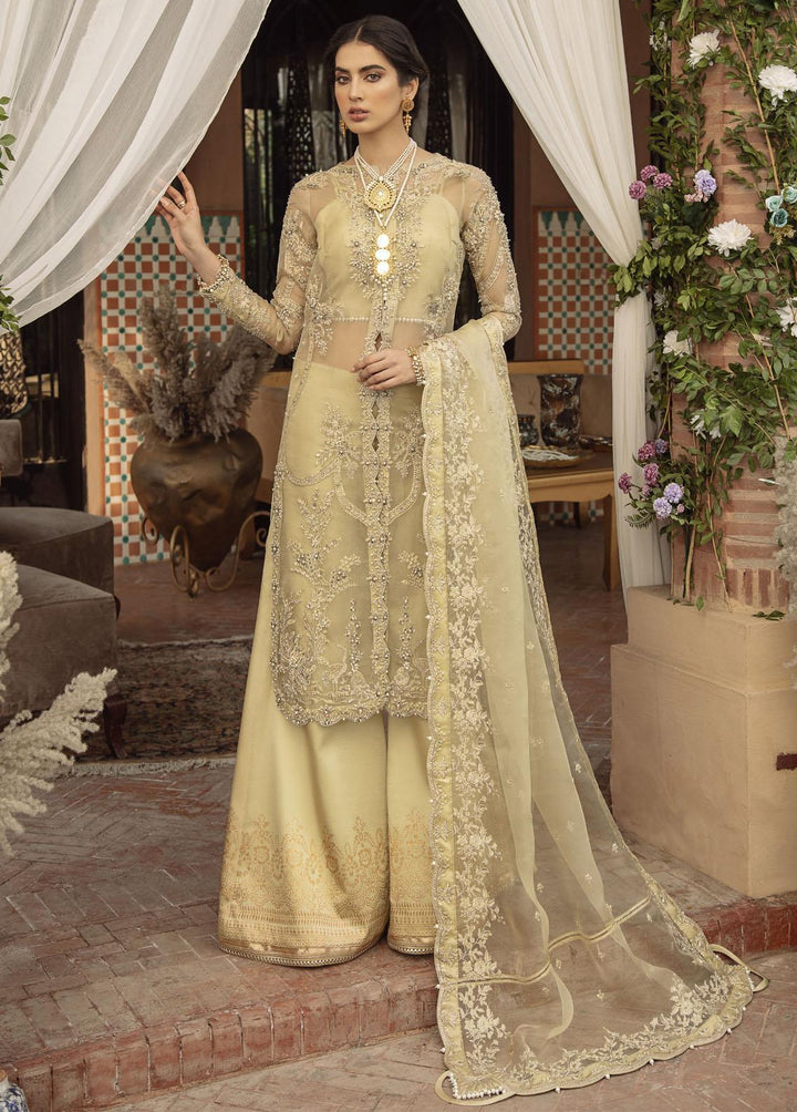 Gulmina By Ilaha Embroidered Organza Suits Unstitched 3 Piece ILH22G IL:002 Shahrazad - Luxury Collection
