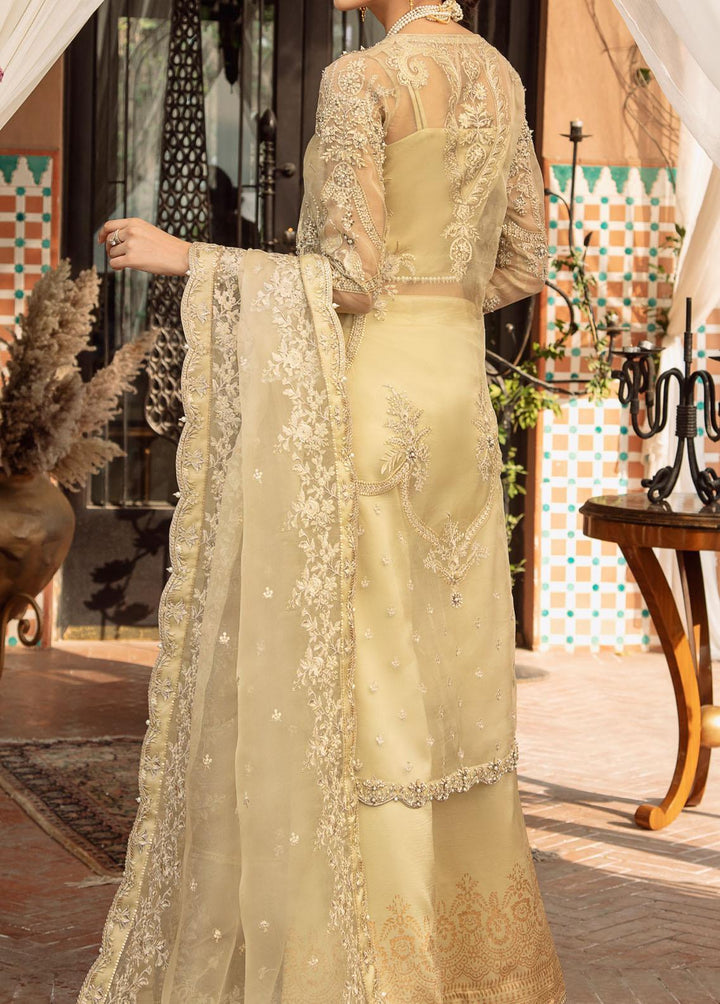 Gulmina By Ilaha Embroidered Organza Suits Unstitched 3 Piece ILH22G IL:002 Shahrazad - Luxury Collection