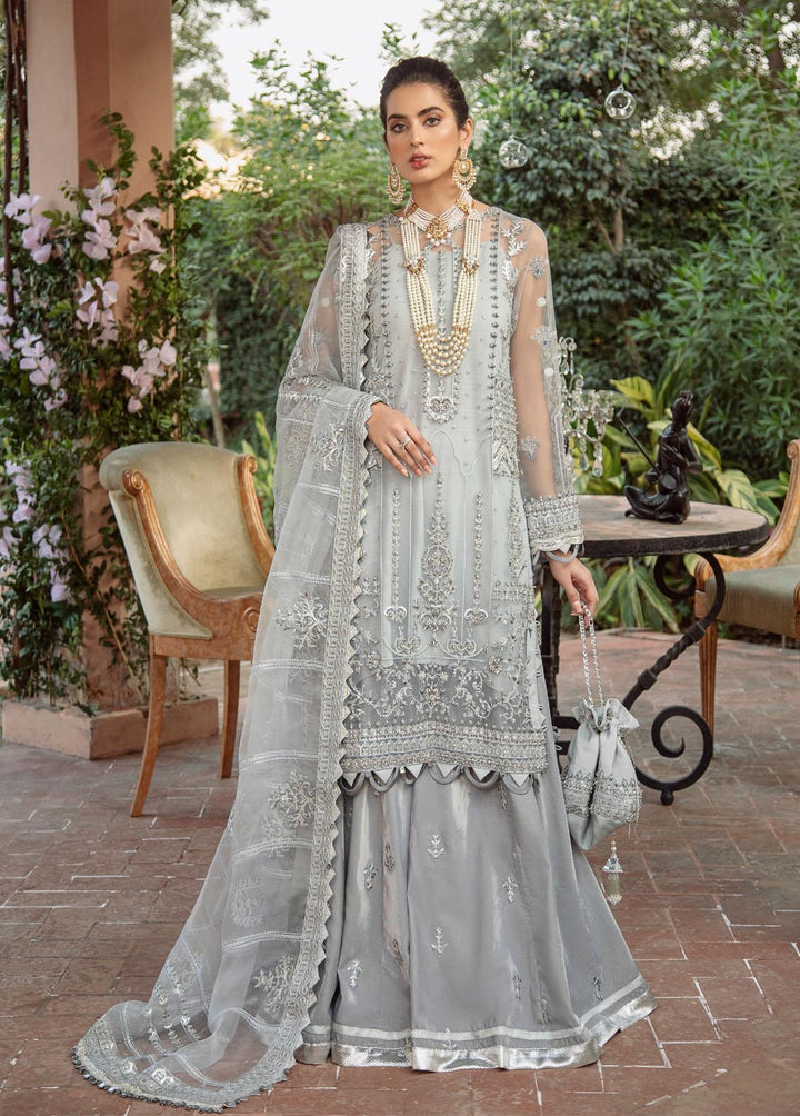 Gulmina By Ilaha Embroidered Net Suits Unstitched 3 Piece ILH22G IL:005 Golnar - Luxury Collection