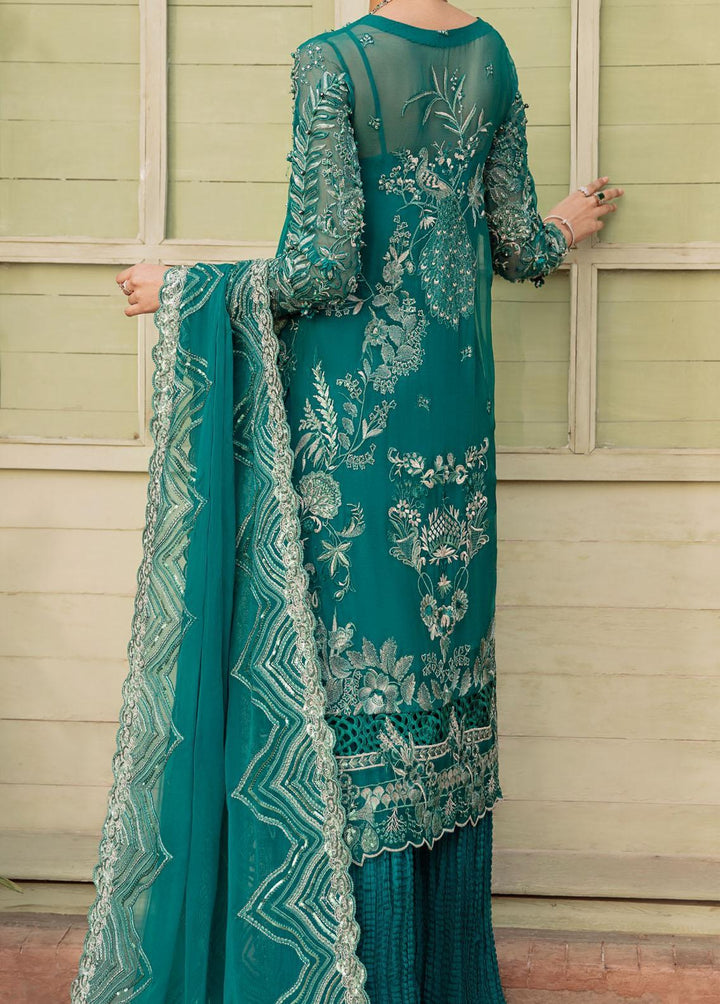 Gulmina By Ilaha Embroidered Chiffon Suits Unstitched 3 Piece ILH22G IL:006 JAHANARA - Luxury Collection